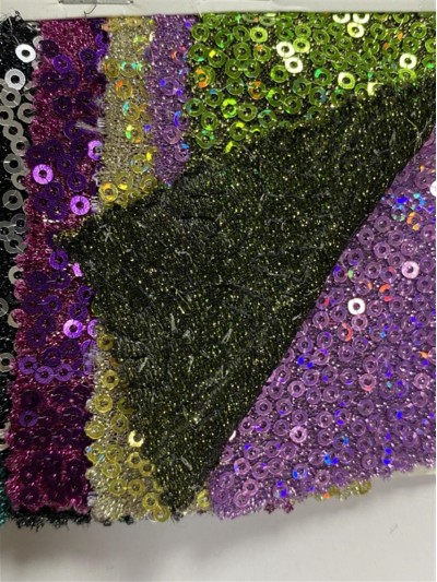 GZ-XP 珠片閃光布  幅寬：125-130cm  成分：100%滌綸  珠片PET 正面照